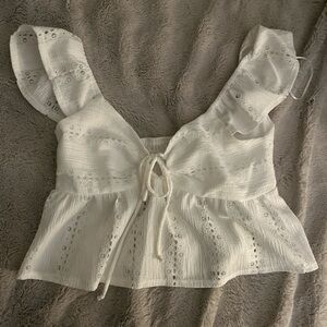 White babydoll Women's Top